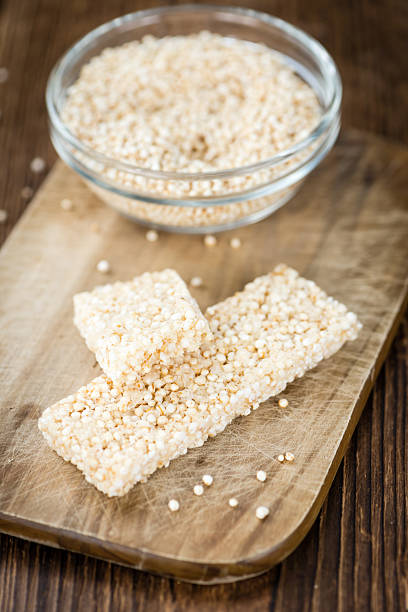 istock Quinoa Bars on a wooden table (selective focus) 619053698