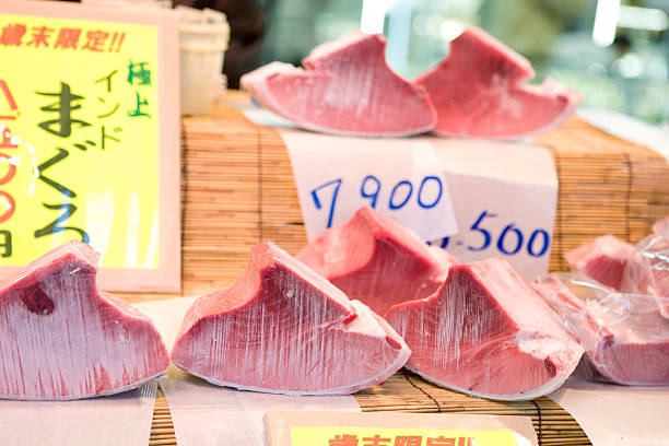 istock Tuna block for sale 619053988