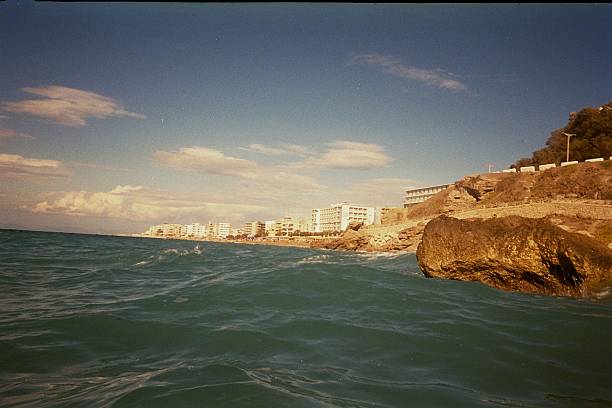 istock coastline of resorts along the beach 619054642