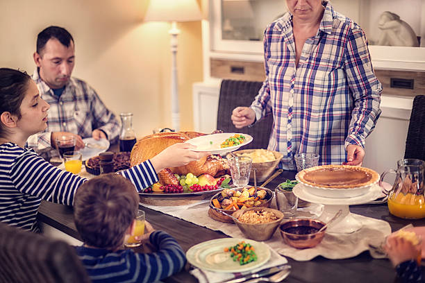 istock Traditional Holiday Stuffed Turkey Dinner 619057274