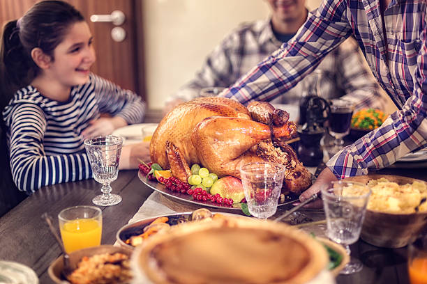 istock Traditional Holiday Stuffed Turkey Dinner 619057556