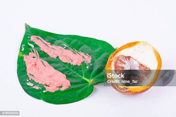 Chewing Betel Nut And Betel And Red Lime Stock Photo - Download Image Now - Areca, Areca Palm Tree, Asia