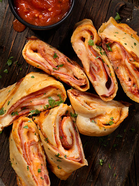 istock Stromboli with Pepperoni, Ham and Salami 619059142