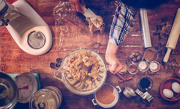 istock Ingredients and Baking Utensils for Baking Christmas Cookies 619060646
