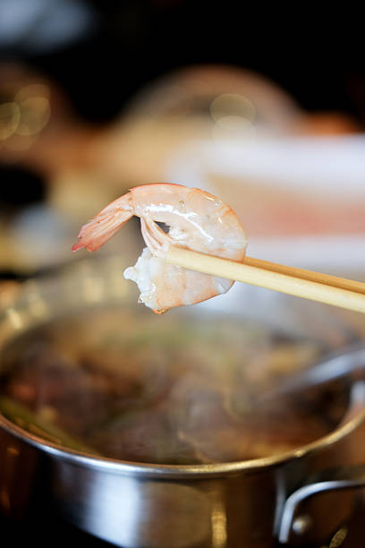 istock selective focus on shrimp for suki shabu 619061220