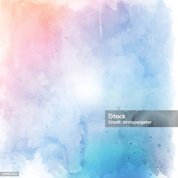 Pastel Grunge Background Stock Illustration - Download Image Now - Watercolor Painting, Watercolor Background, Textured