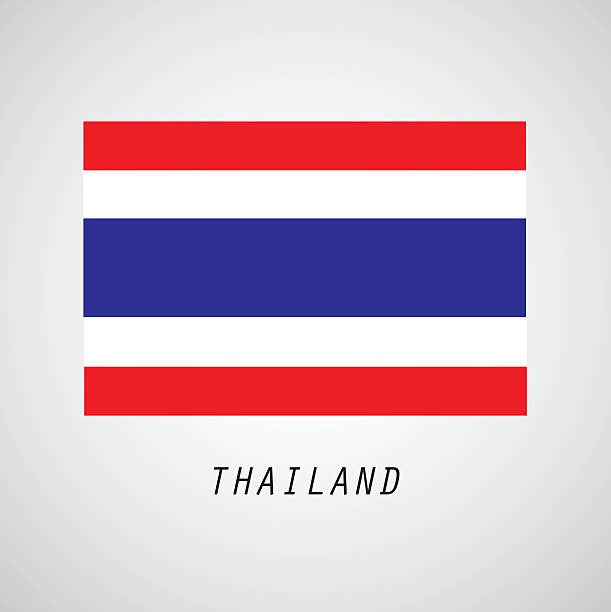 Thailand Flag graphic design vector Thailand Flag graphic design натальная карта украины stock illustrations