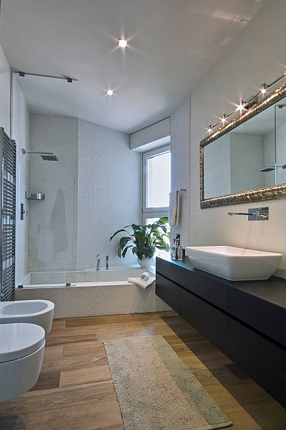 istock interior view of a modern bathroom 619062504