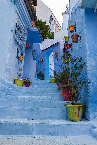 istock Street in blue city 619066886