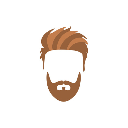 Hipster Male Hair And Facial Style With Staline Moustache Full Stock  Illustration - Download Image Now - iStock
