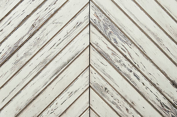 istock Old painted wooden door background texture 619071066