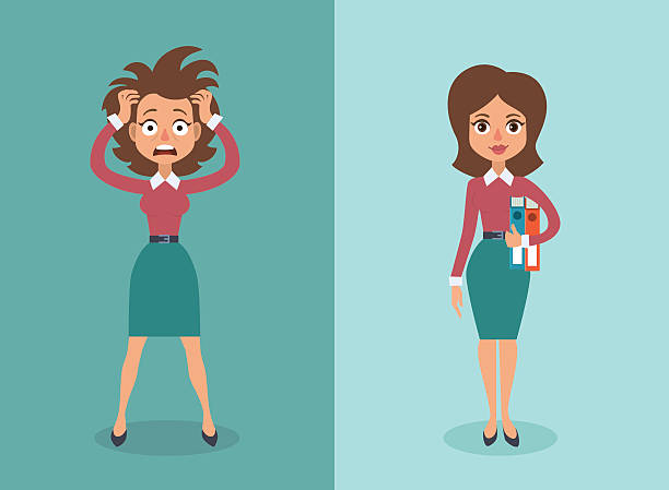Businesswoman Stock Illustration - Download Image Now - Emotional Stress,  Women, People - iStock