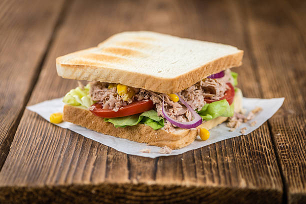 istock Homemade Tuna Sandwich (selective focus) 619074744