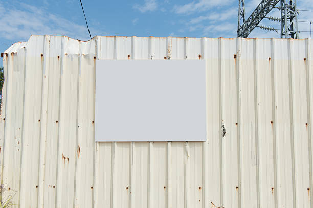 istock Large blank billboard on a street wall 619075230