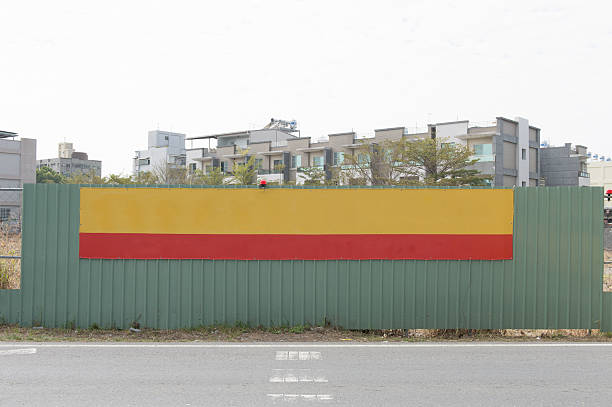 istock Large blank billboard on a street wall 619075752