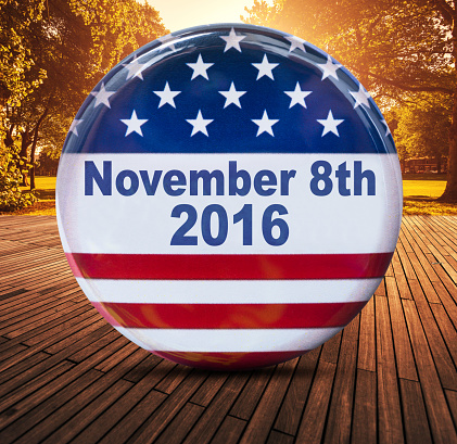 usa presidential election badge