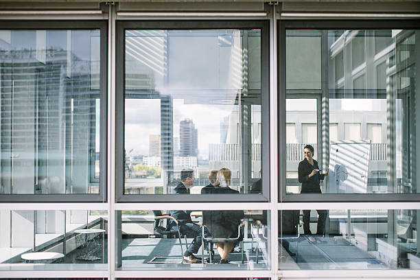 istock Team of business people during a meeting 619081282