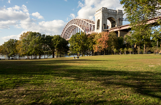 Public park in Astoria, Queens-New York
