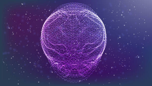 istock Vector illustration of futuristic abstract glowing infinity stars background resembling 619084650