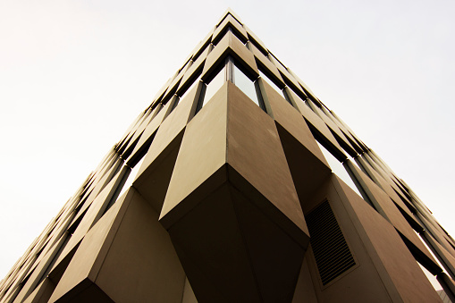 Checkerboad Building Low Angle Of A Checkerboard Building Stock Photo - Download Image Now ...
