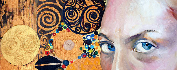 Texture, background and Colorful Image of an original Abstract Painting,oil on Canvas