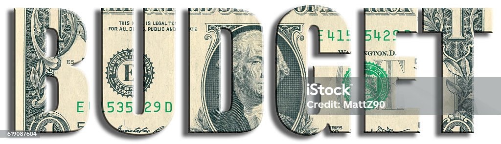 Budget. US Dollar texture. Budget Stock Photo