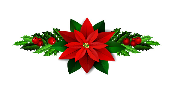Ilustración de Navidad De Elementos Para Tus Diseños y más Vectores Libres  de Derechos de Flor de Pascua - Flor de Pascua, Acebo, Clip Art - iStock