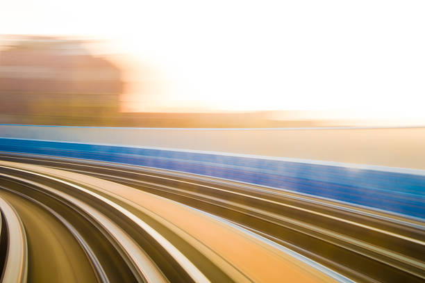 istock Speed motion in urban highway road tunnel 619229810