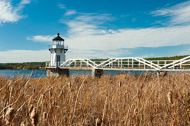 istock Doubling Point Lighthouse in autumn, Arrowsic, Maine. 619230528