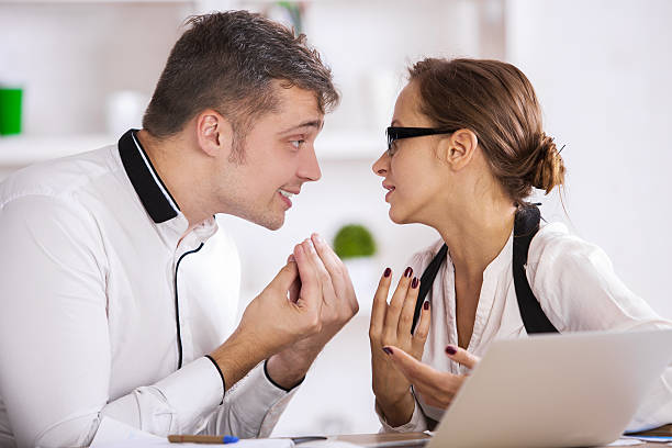 istock Businessman explaing something to colleague 619230934