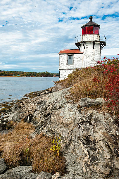 istock Squirrel Point Lighthouse on the Kennebec River, Arrowsic, Maine 619231130