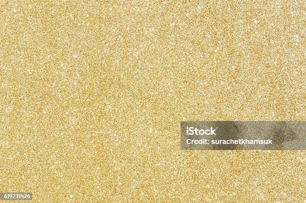 Golden Glitter Texture Abstract Background Stock Photo - Download Image Now - Gold - Metal, Gold Colored, Glittering