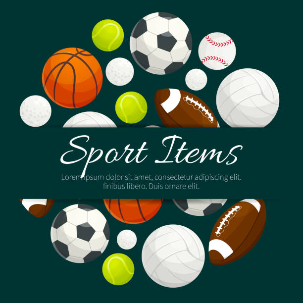 спортивные предметы и символы вектор этикетки эмблемы - golf ball golf curve banner stock illustrations