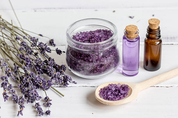 istock organic cosmetics with lavender on wooden background 619233664