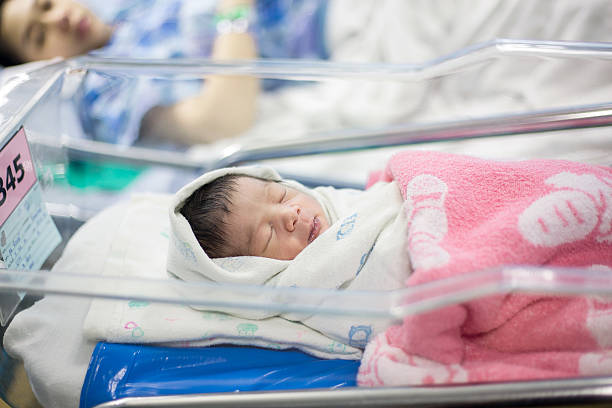 istock cute newborn baby 619234196