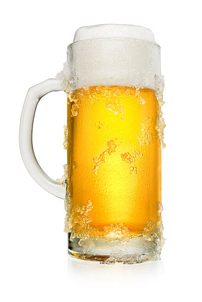 istock Glass of beer on white 619238198