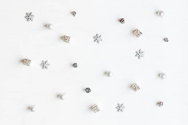 istock Christmas decoration. Top view, flat lay 619238486