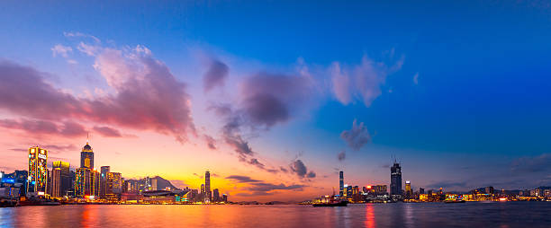 istock Hong Kong Victoria harbor evening 619241336