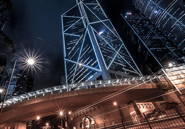istock Hong Kong City Night Scenes 619241548