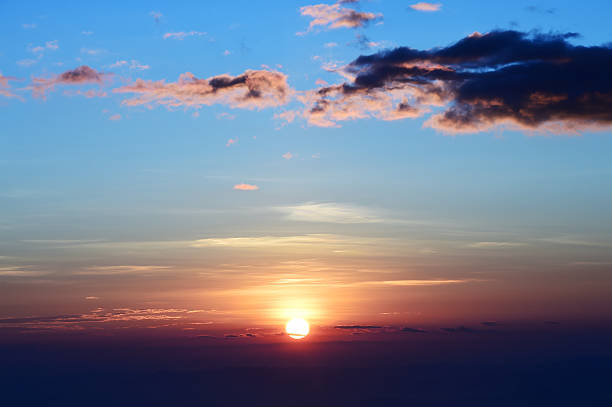 istock Beautiful sunset at the mountains 619242756