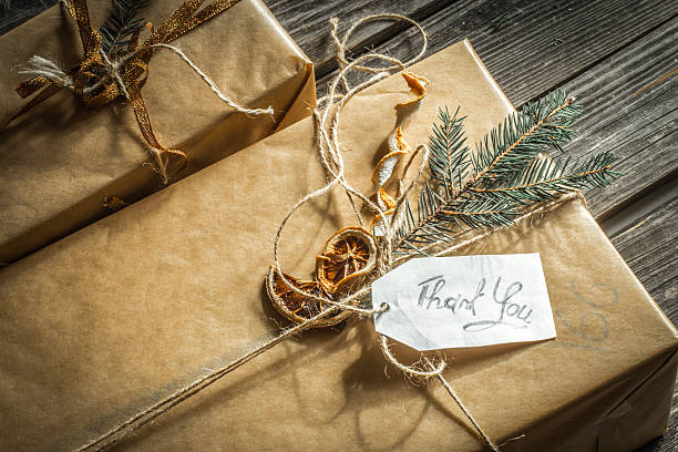 istock beautifully packaged gift that says thank you 619242994