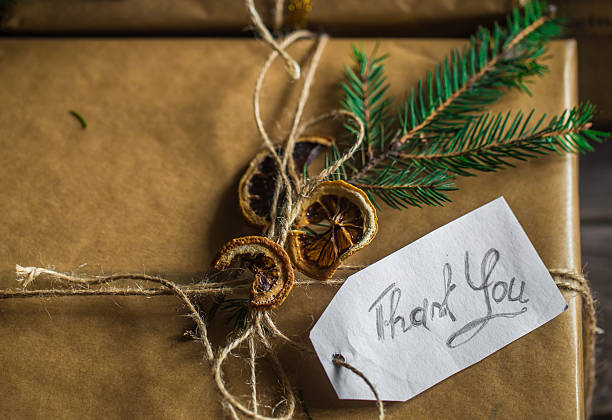 istock beautifully packaged gift that says thank you 619243052