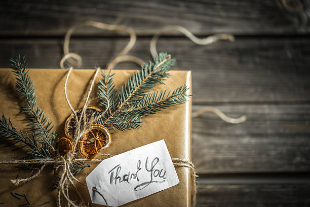 istock beautifully packaged gift that says thank you 619243086