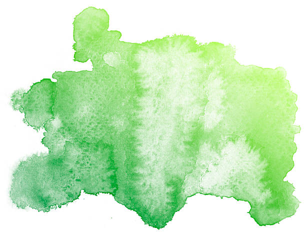 istock Abstract green watercolor background. 619243596