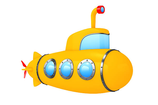 istock Toy Cartoon Styled Submarine. 3d Rendering 619247744