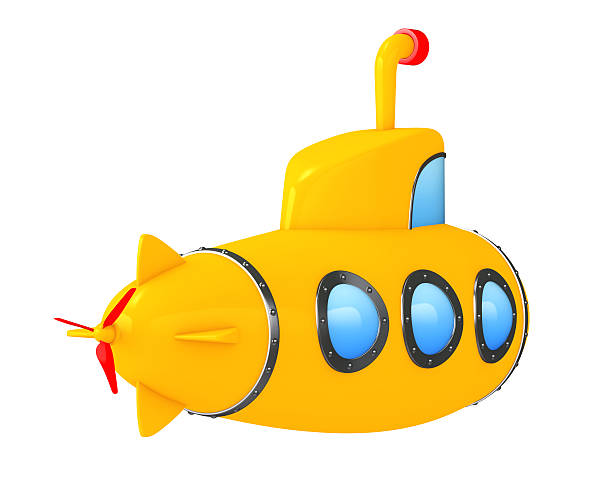 istock Toy Cartoon Styled Submarine. 3d Rendering 619247772