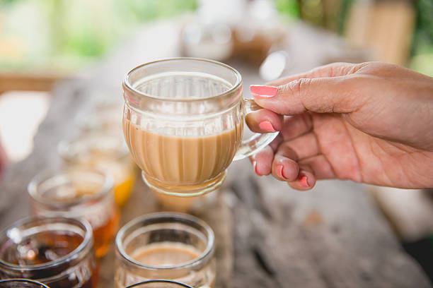 istock Adult woman drinking coffee 619248126