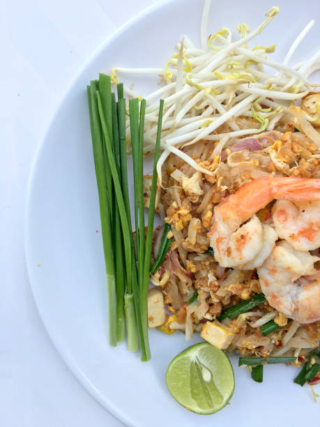 istock Pad Thai, stir-fried rice noodles with shrimp. 619252288