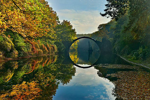 istock Amazing place in Germany - Rakotzbrucke 619252432