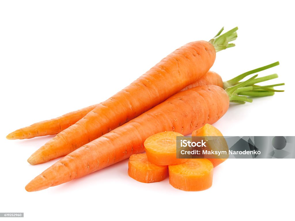 Carrot fresh carrots isolated on white background Carrot Stock Photo